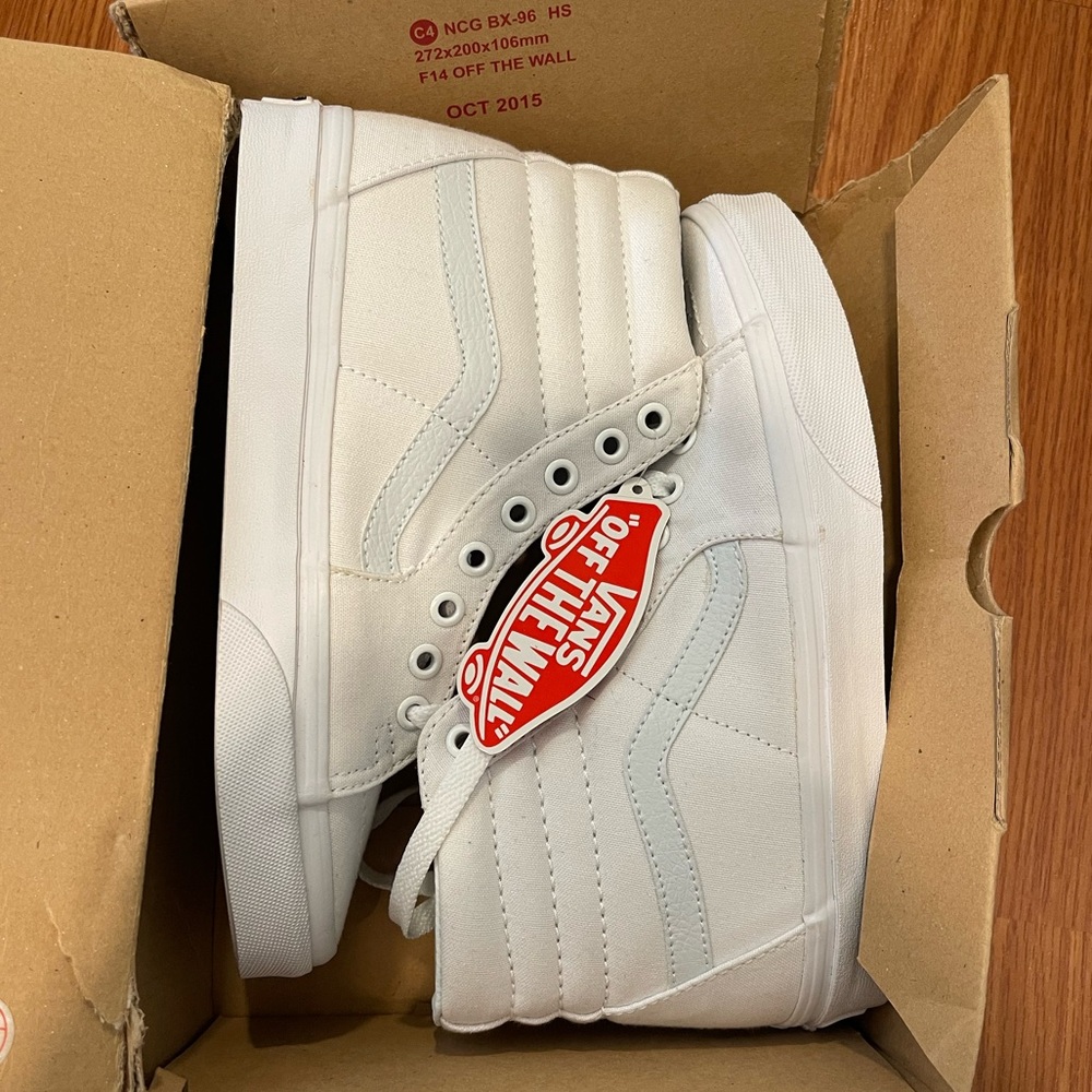 White high top vans